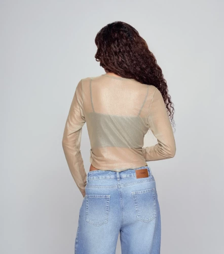 Belen Blusa Slim Fit En Mesh Bipack TyperVD