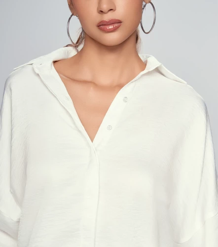 Blusa Camisera Para Mujer Unicolor Manga Ranglan DerekBL