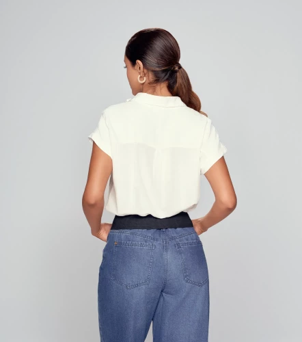 Blusa Para Mujer Camisera Unicolor Victoria DerekBL