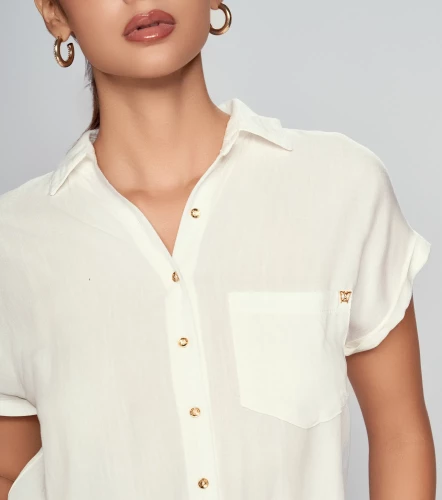 Blusa Para Mujer Camisera Unicolor Victoria DerekBL