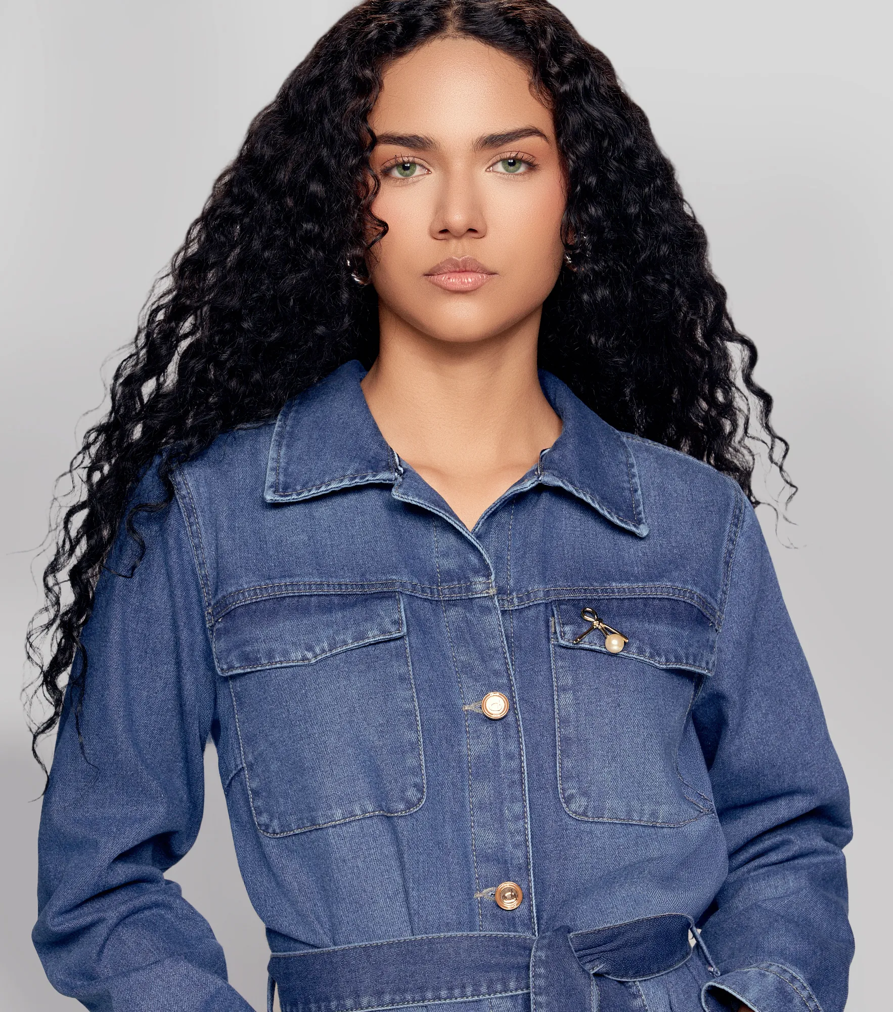 Chaqueta Para Mujer En Indigo Con Proceso Derek 834830 AZ