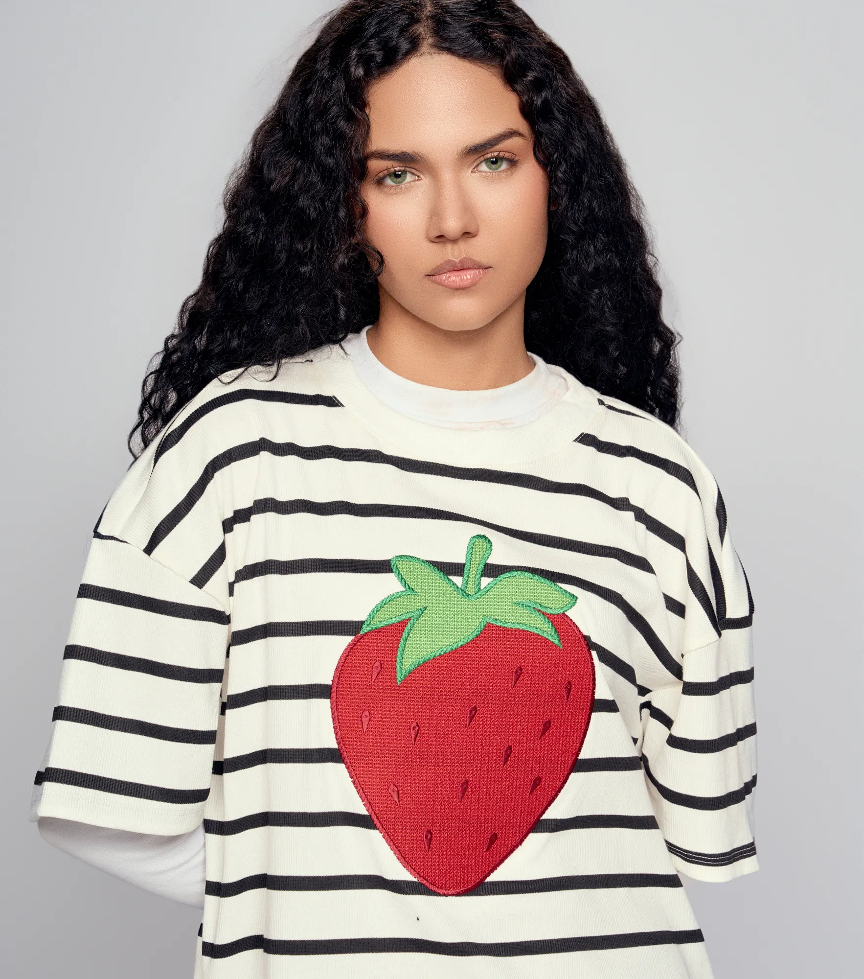 Fresh T Shirt Boxy Bordada Typer 835160 