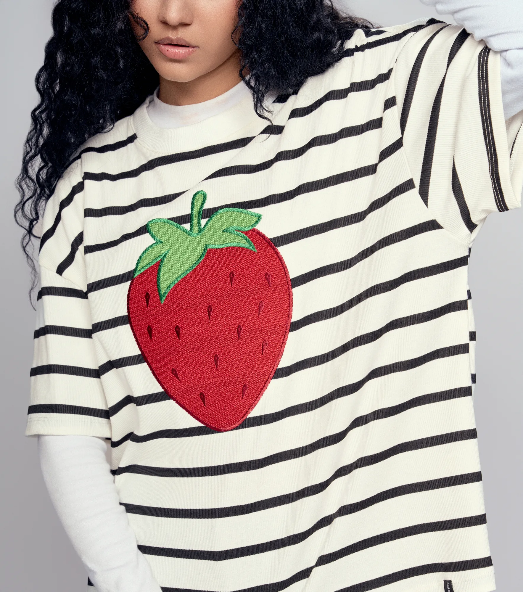 Fresh T Shirt Boxy Bordada Typer 835160 