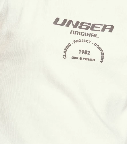 Sofia Camiseta Cuello Redondo Manga Corta Con Estampado UnserAR