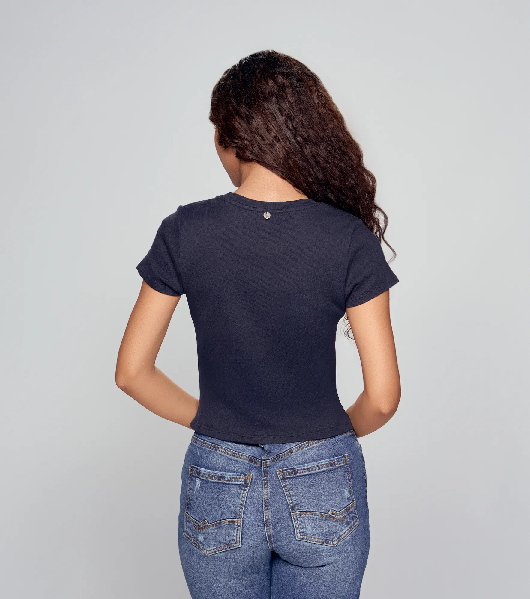 Sofia Camiseta Cuello Redondo Manga Corta Con Estampado Unser 832672 AO