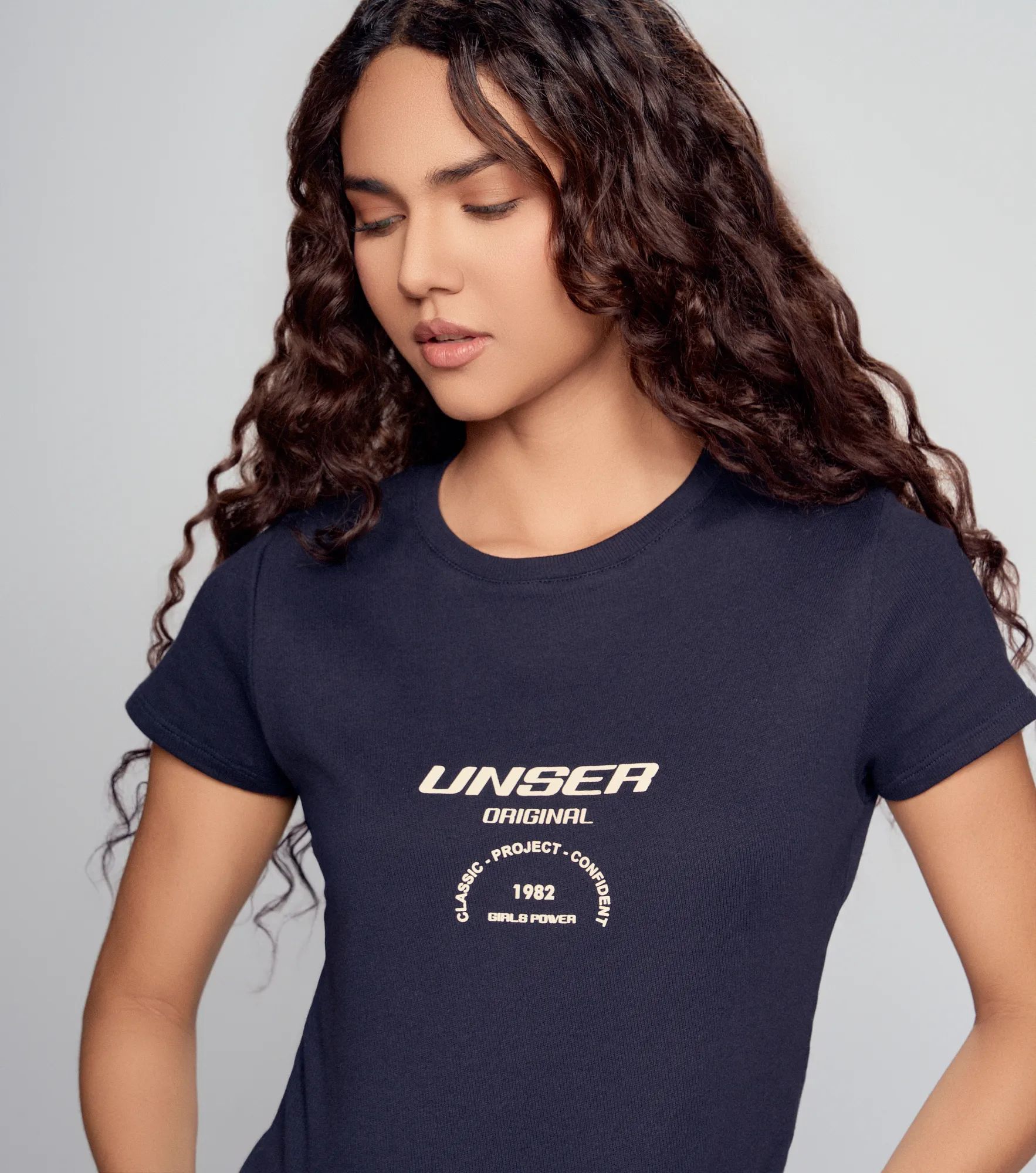 Sofia Camiseta Cuello Redondo Manga Corta Con Estampado Unser 832672 AO