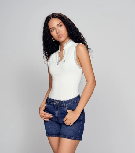 Sol Blusa Cuello Neru Con Manga Sisa Y Tejidos UnserBL