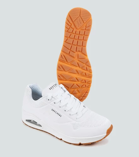 Tennis Lace Up Durabuck Sneaker Stand On Air SkechersBL