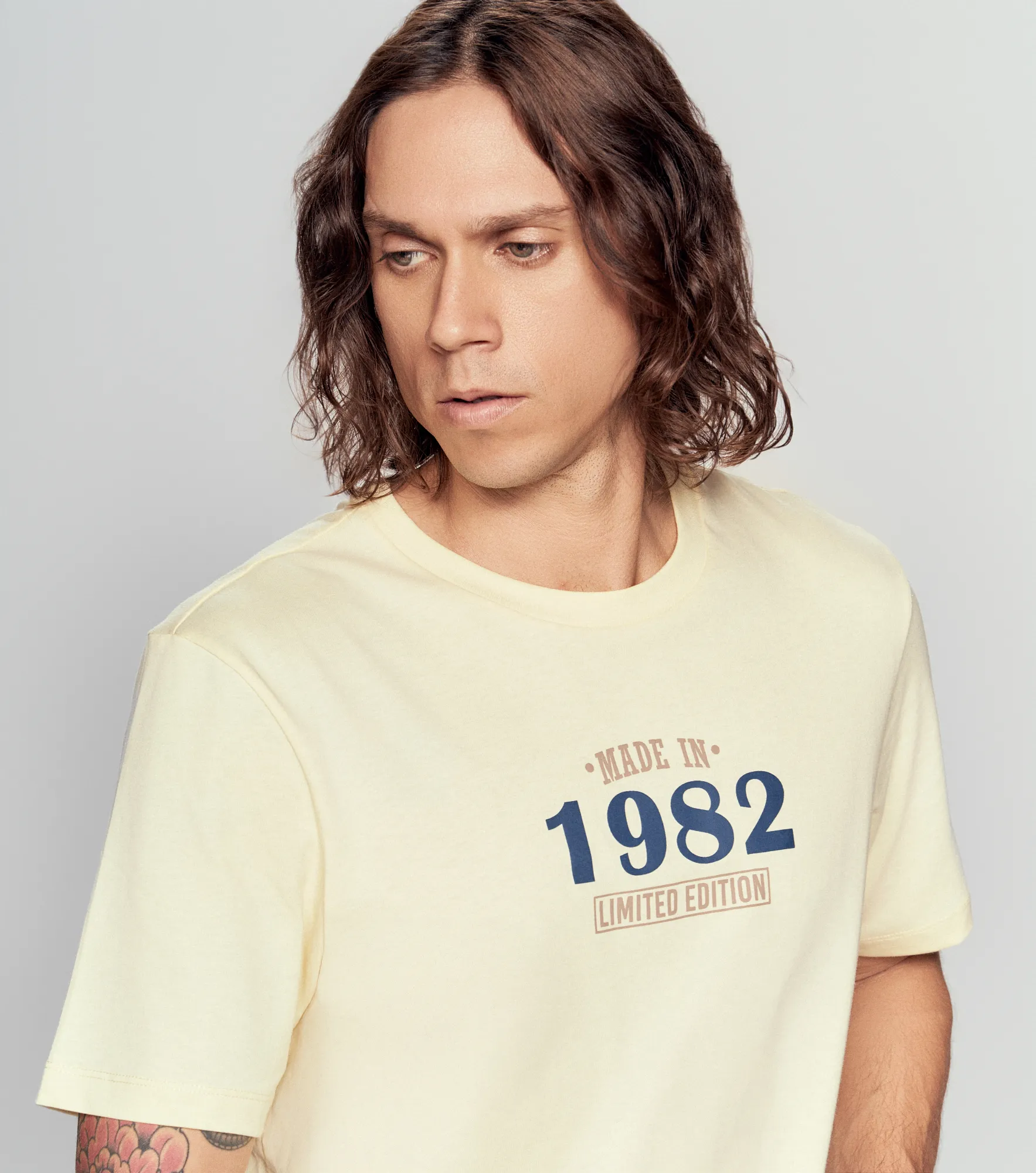 Slim Mario Camiseta Unicolor Estampado Unser 836148 AM