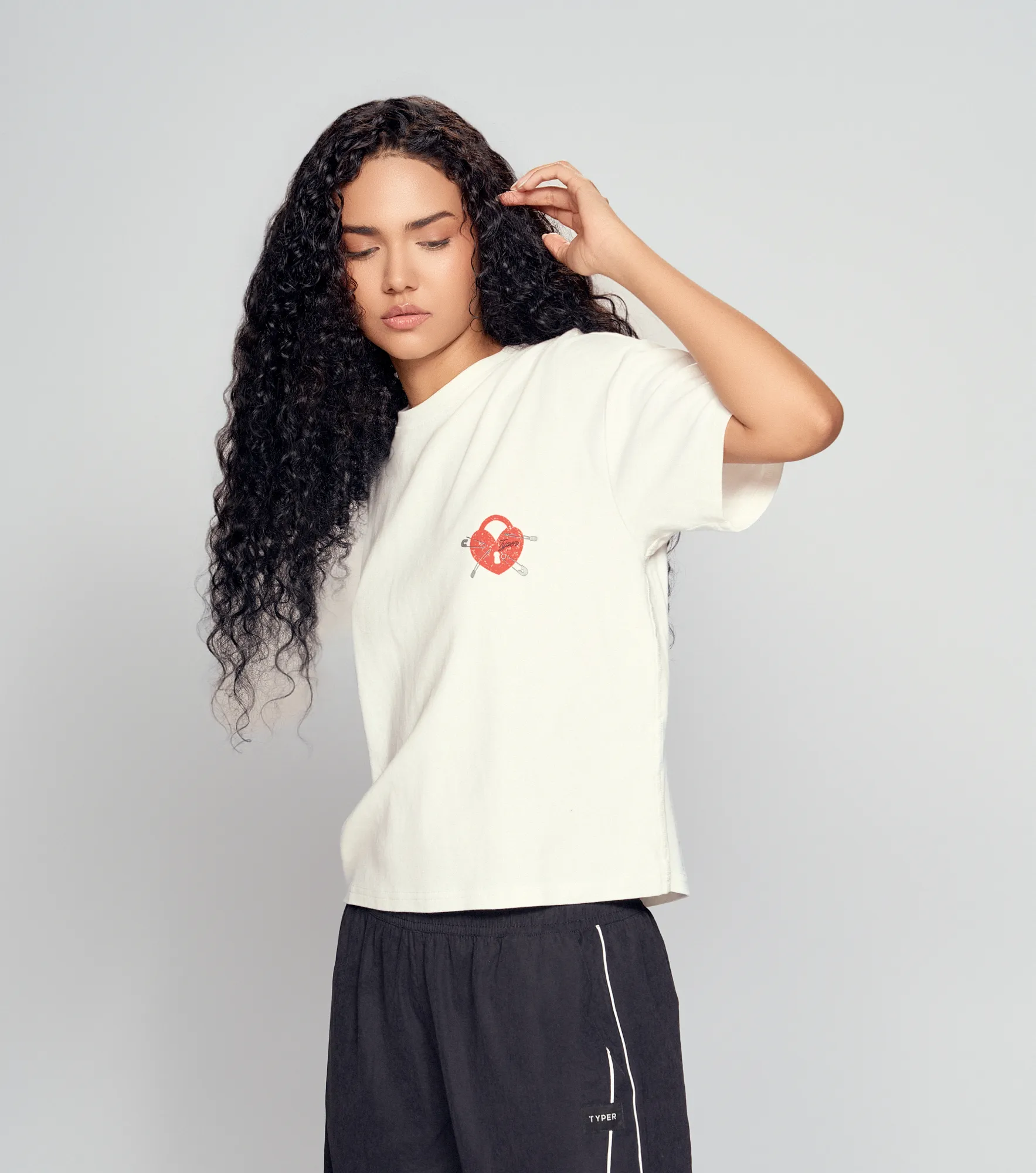 Jenn T Shirt Boxy Estampada Corazon TyperAR