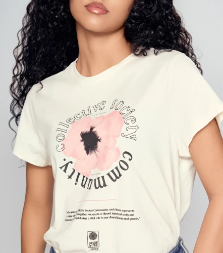 Julieth T Shirt Con Bordado Y Estampado Delantero UnserAR