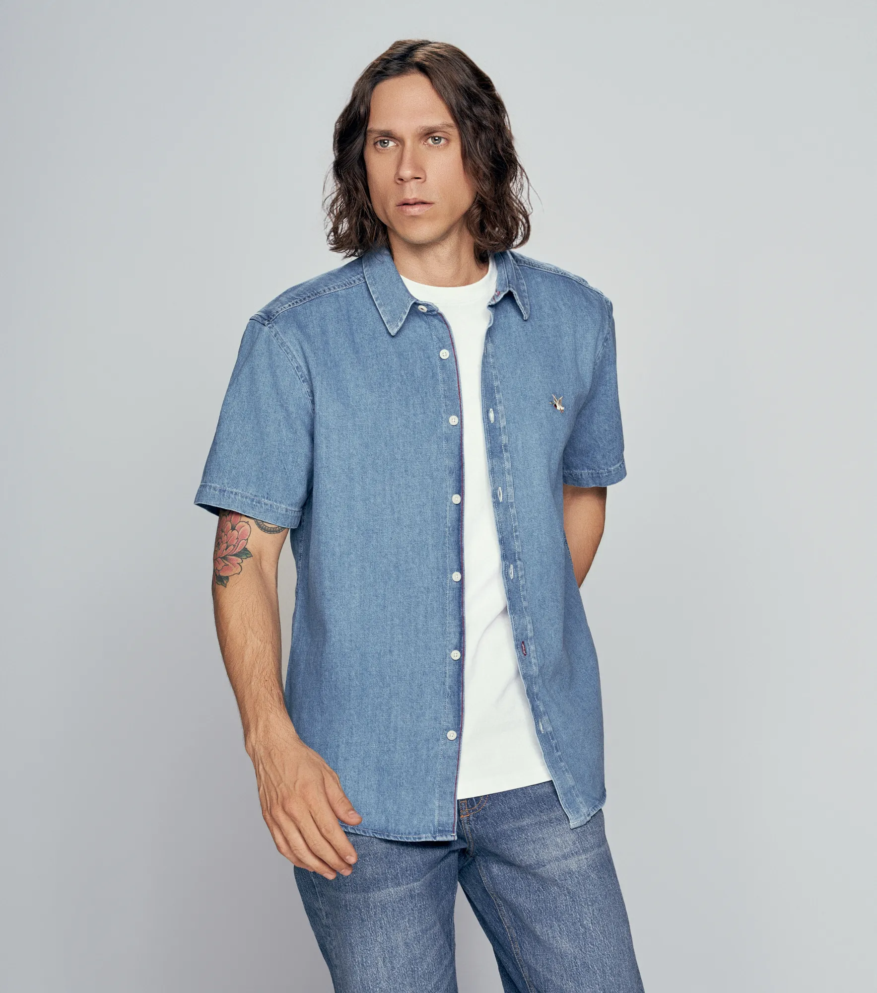 Camisa Chevignon Demin Shirt M CAZ