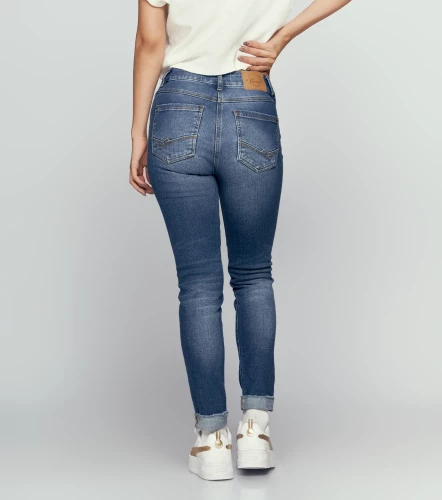 Star Sofia Denim Skinny Con Rotos Y Bota Doblada UnserAZ