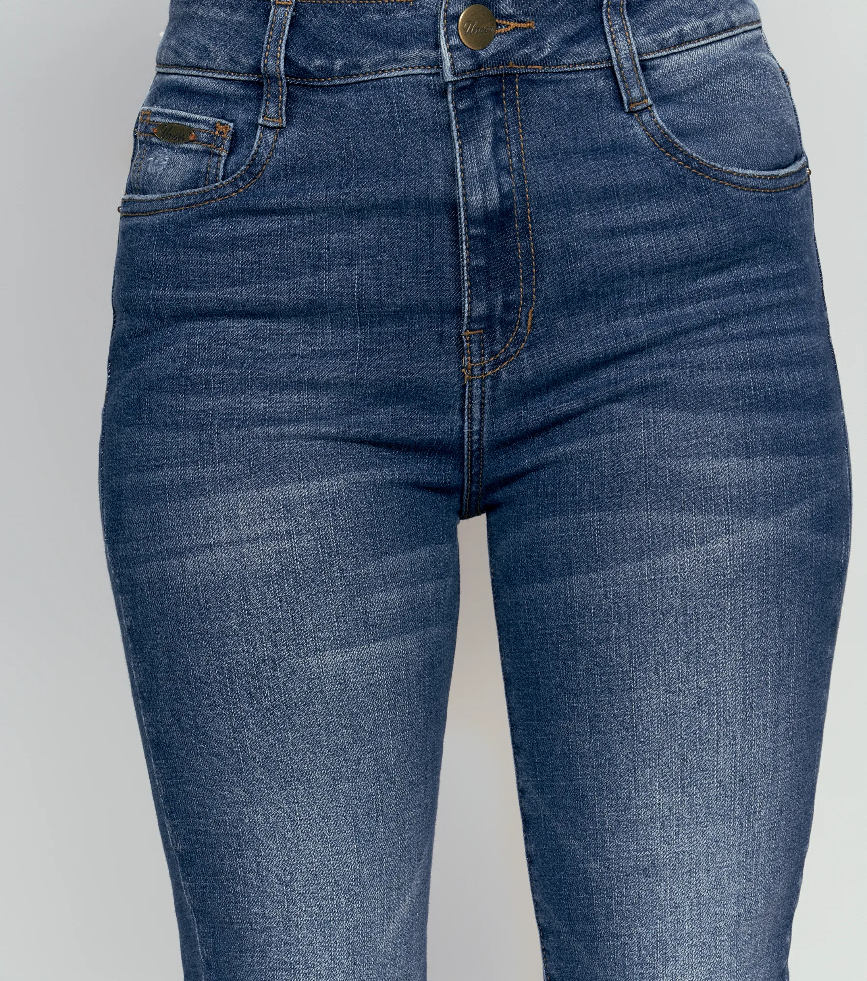 Star Sofia Denim Skinny Con Rotos Y Bota Doblada Unser 834437 AZ