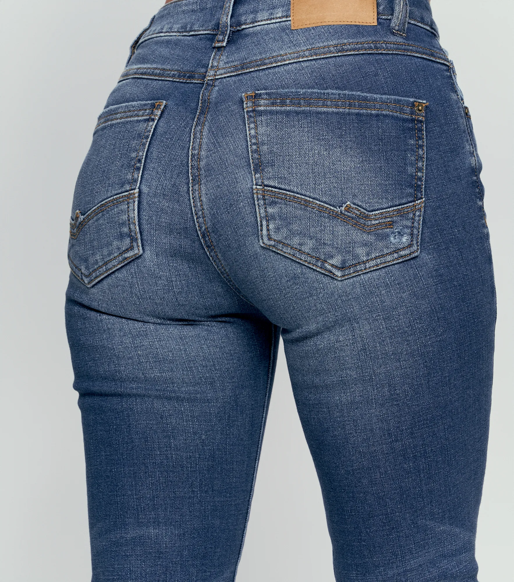 Star Sofia Denim Skinny Con Rotos Y Bota Doblada Unser 834437 AZ