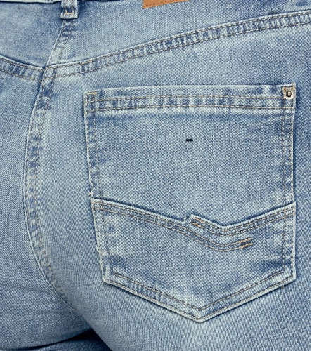 Star Natali Pantalon En Denim Straight Unicolor Con Proceso Claro UnserAZ