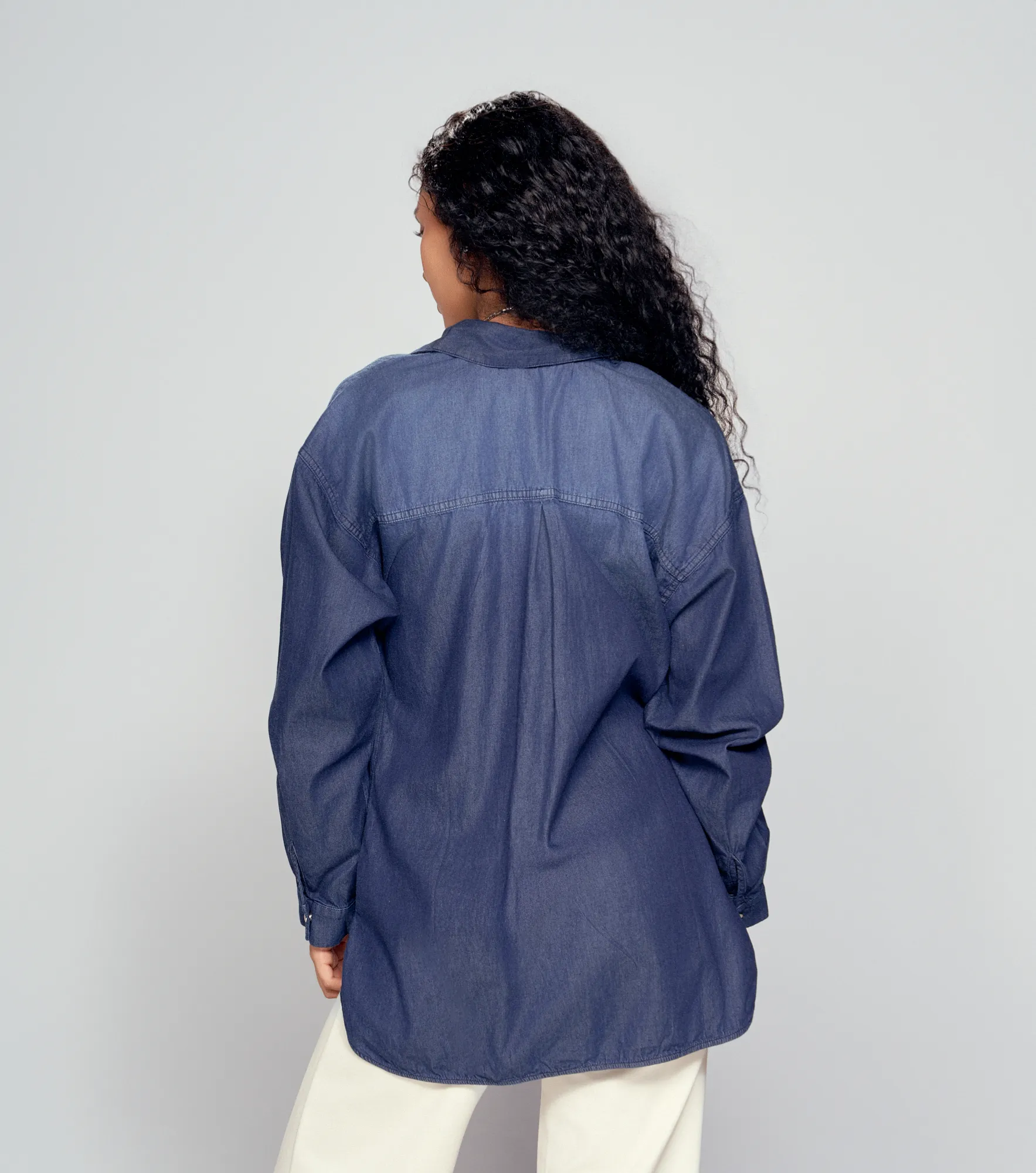 Blusa Para Mujer Camisera En Chambray Con Proceso Derek 834688 AZ