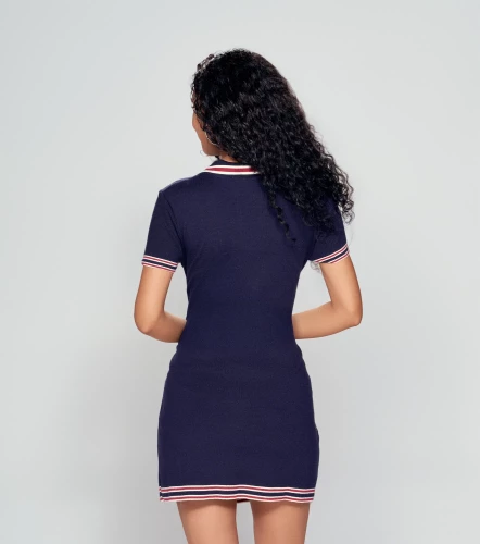 Vestido Corto Para Mujer Tejido Manga Corta DerekAZ