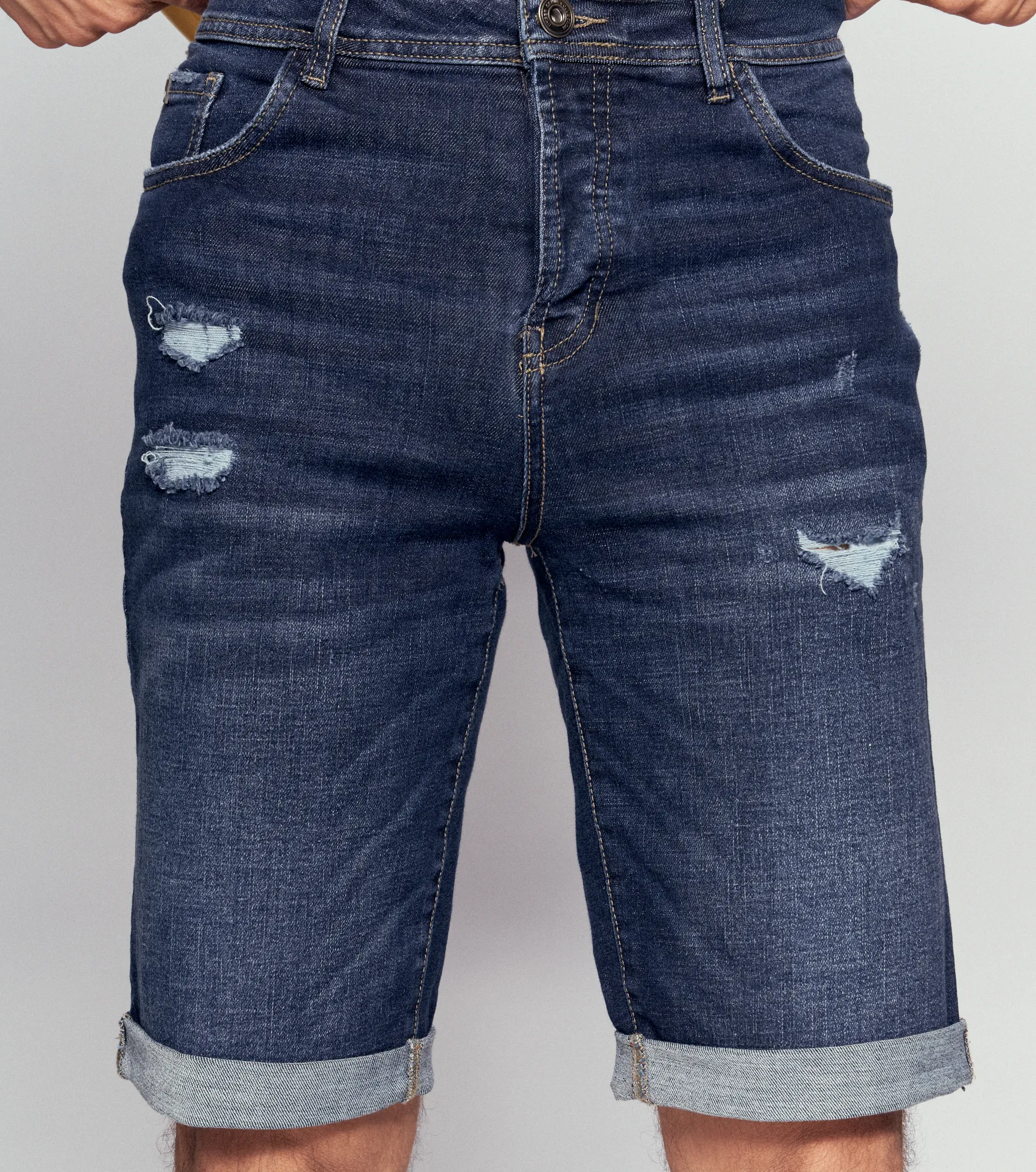 Cristian Bermuda En Denim Tono Medio Unser 835075 AZ