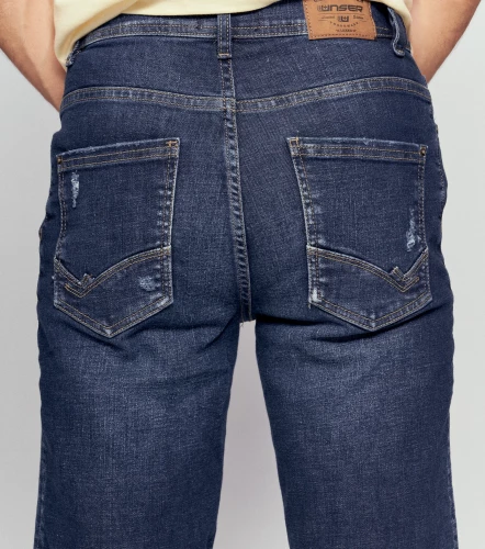 Cristian Bermuda En Denim Tono Medio UnserAZ