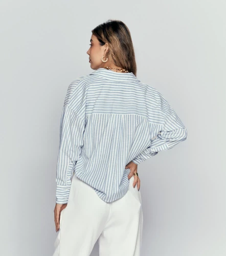 Blusa Para Mujer Camisera A Rayas DerekAZ