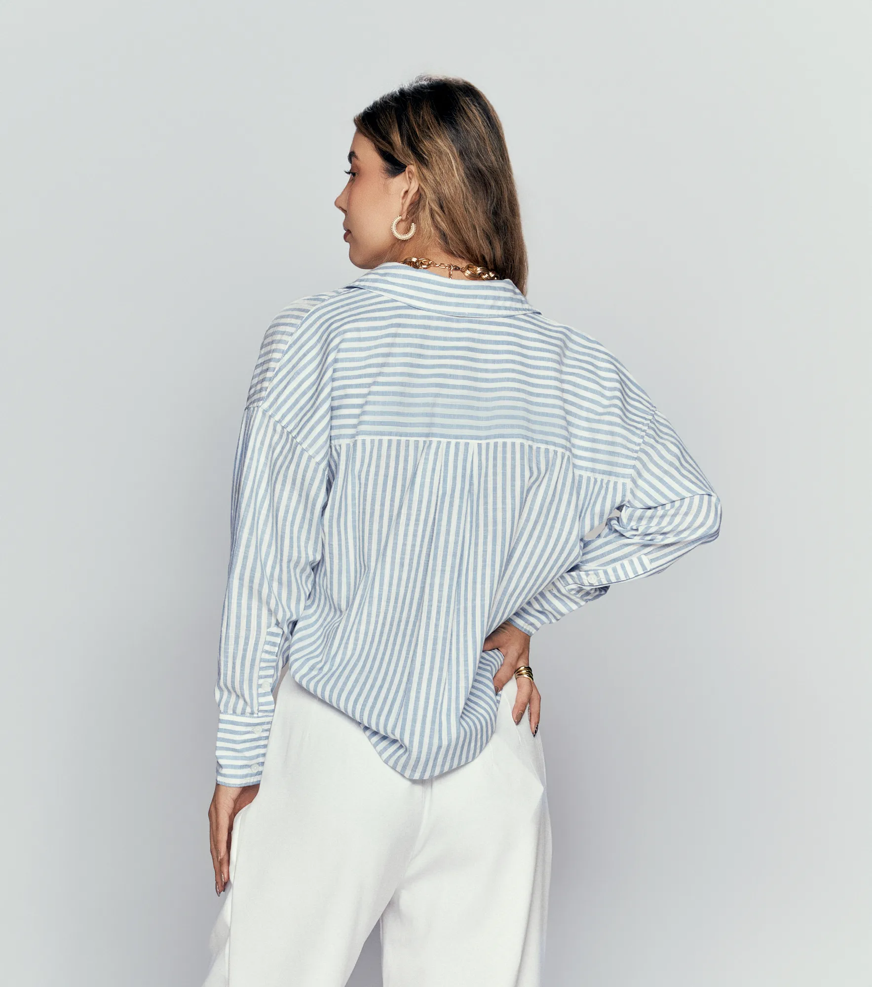 Blusa Para Mujer Camisera A Rayas Derek 835299 AZ