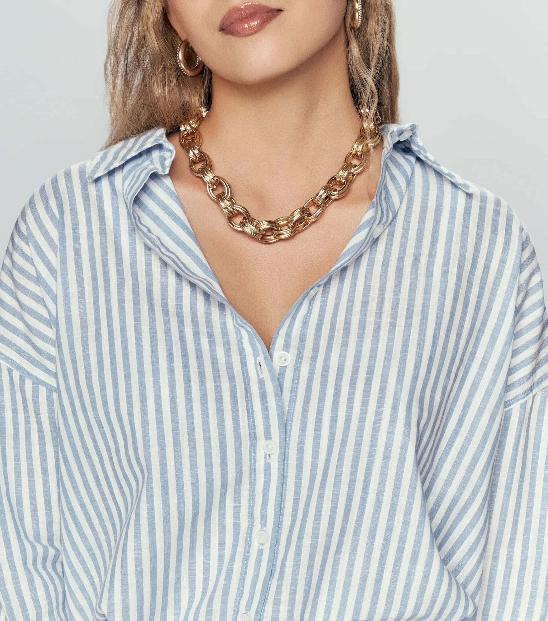 Blusa Para Mujer Camisera A Rayas Derek 835299 AZ