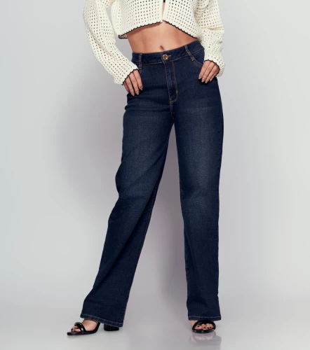 Jean Para Mujer Bota Recta Con Proceso DerekAZ