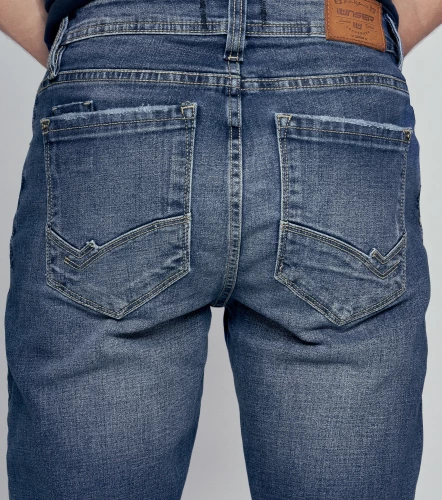 Iron Jairo Jean Tono Medio Con Cremallera UnserAZ