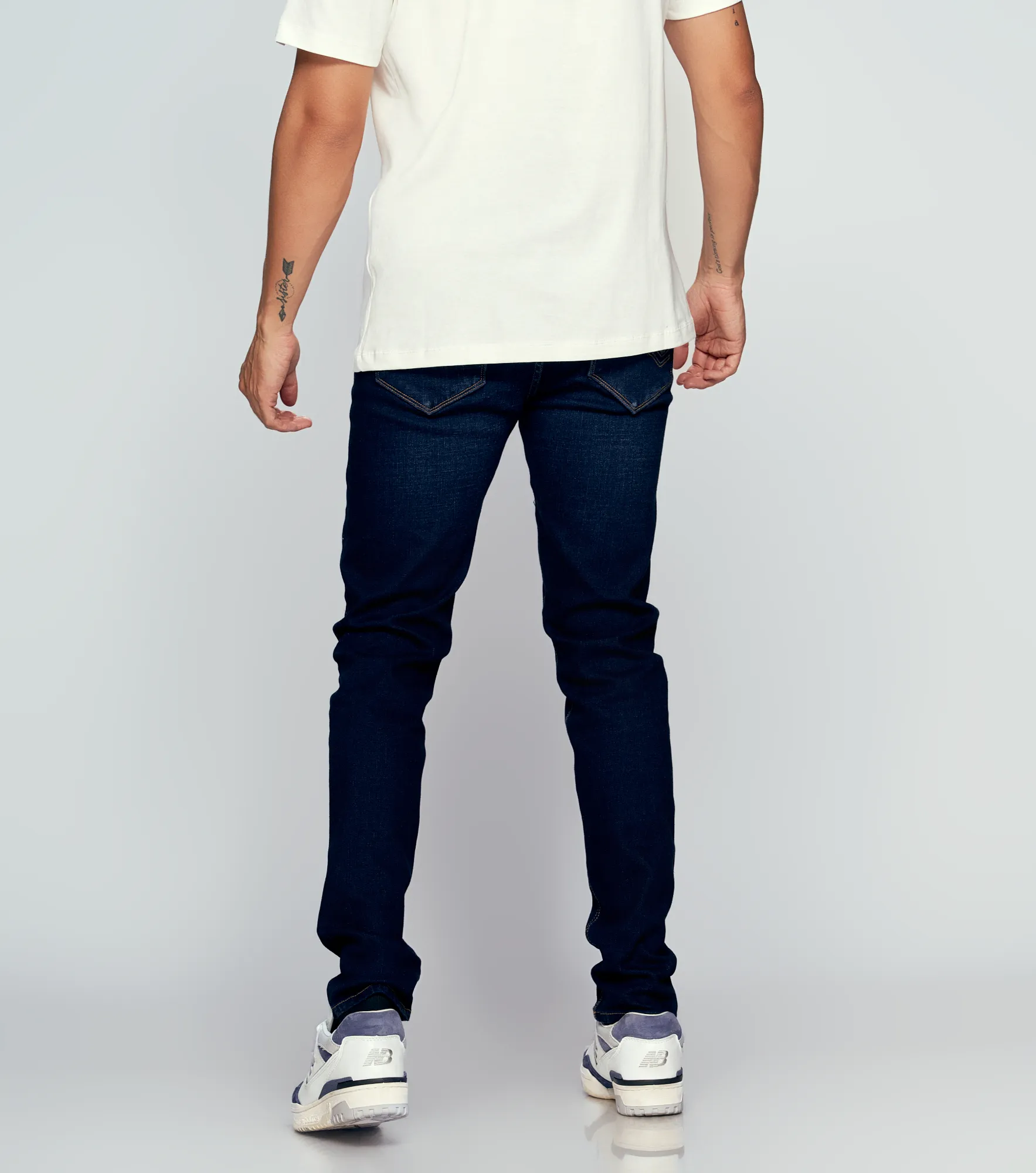 Iron Dante Jean Tono Oscuro Clasico Con Cremallera Unser 836159 AZ