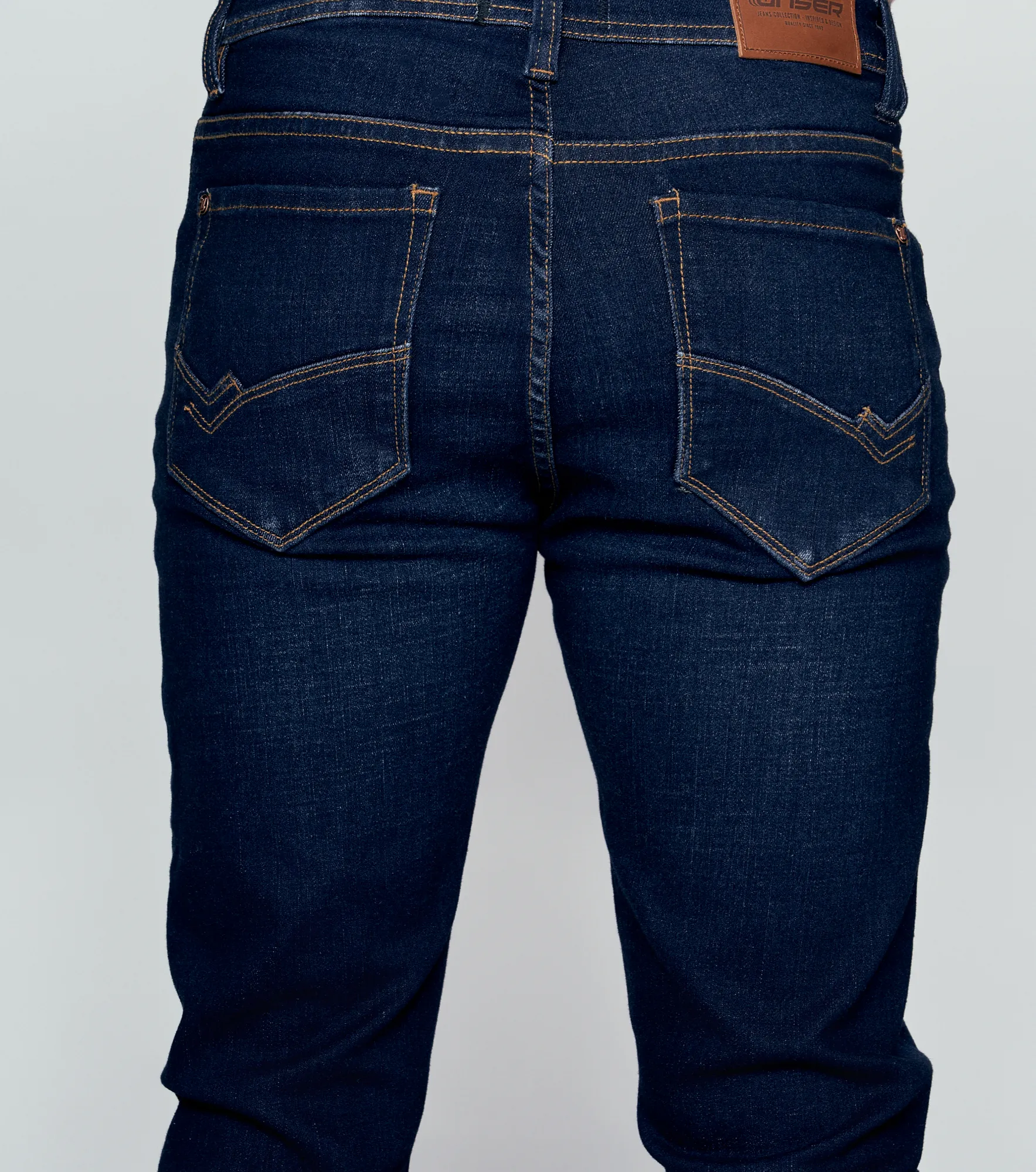 Iron Dante Jean Tono Oscuro Clasico Con Cremallera Unser 836159 AZ