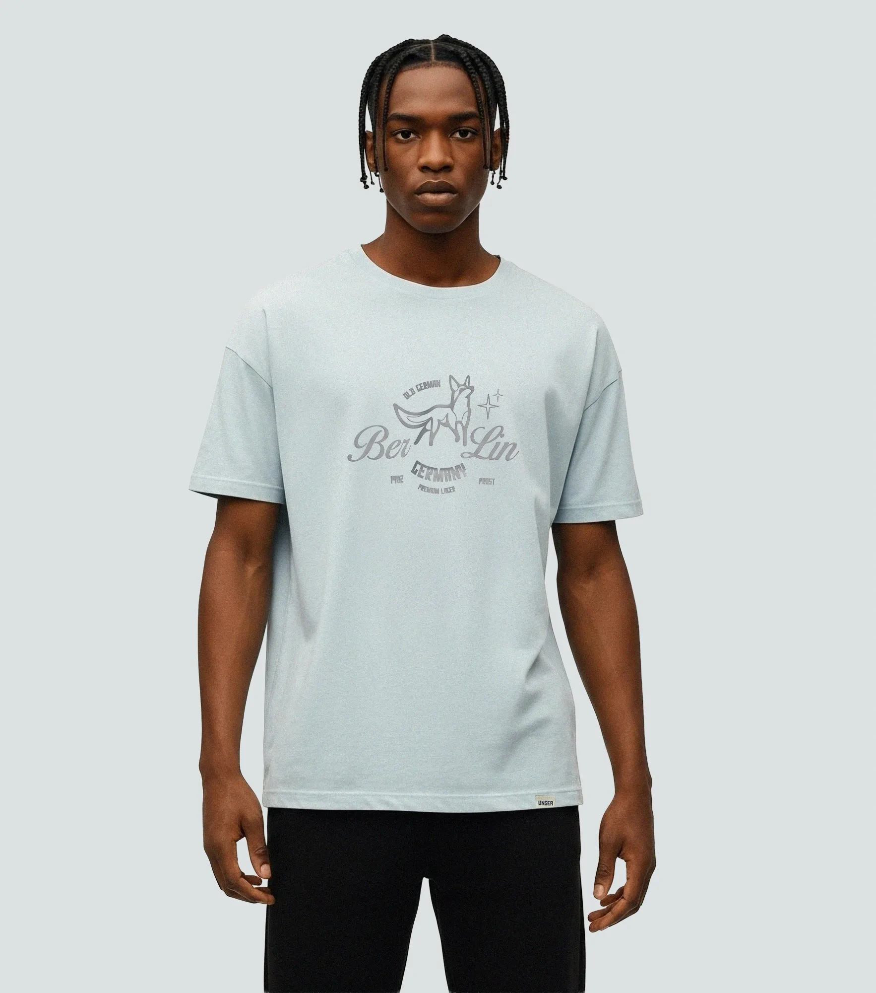 Slim Kael T Shirt Unicolor Con Estampado Unser 836561 AC