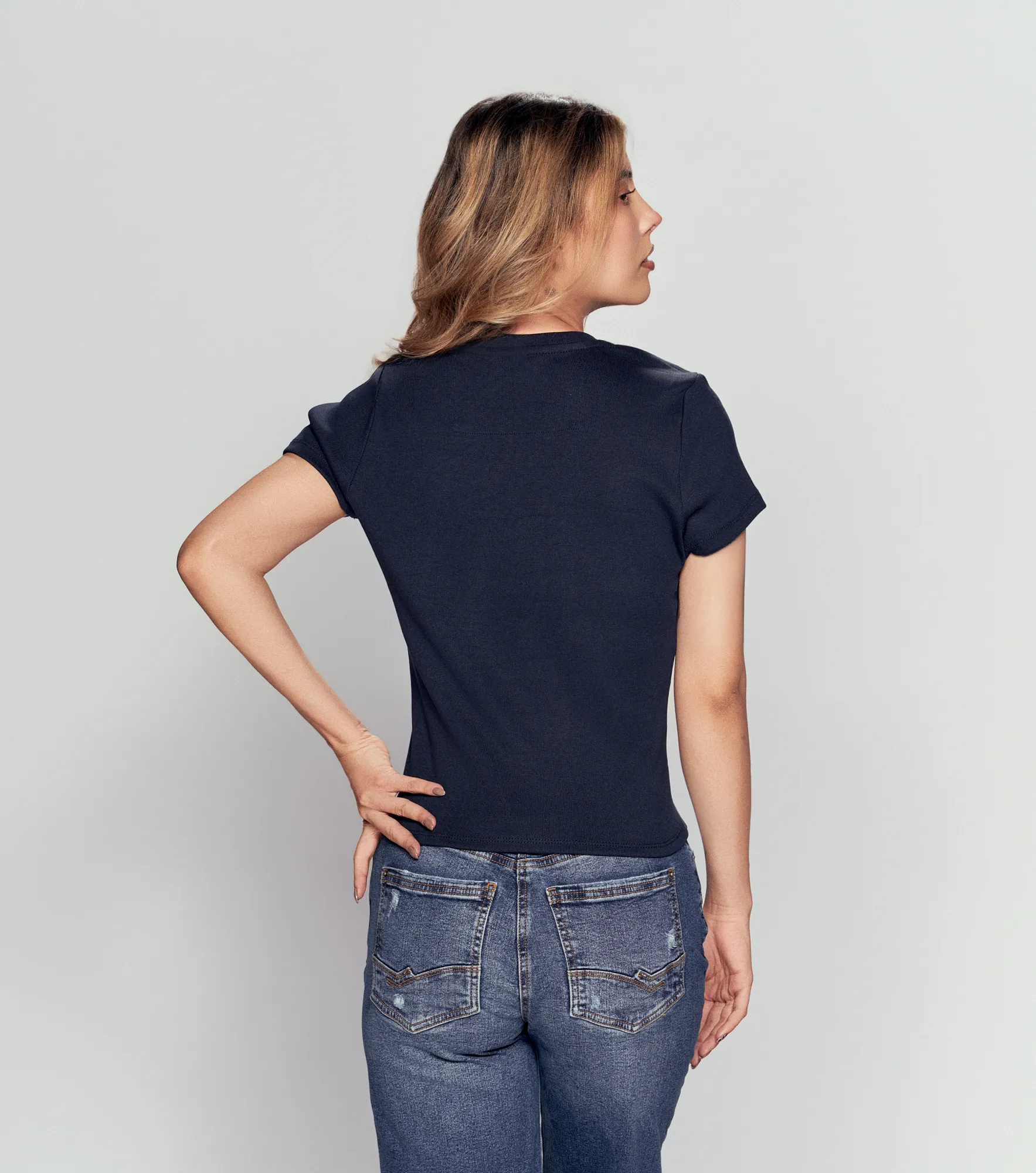 Karina Blusa Manga Corta Cuello Redondo Con Estampado Unser 836556 AV