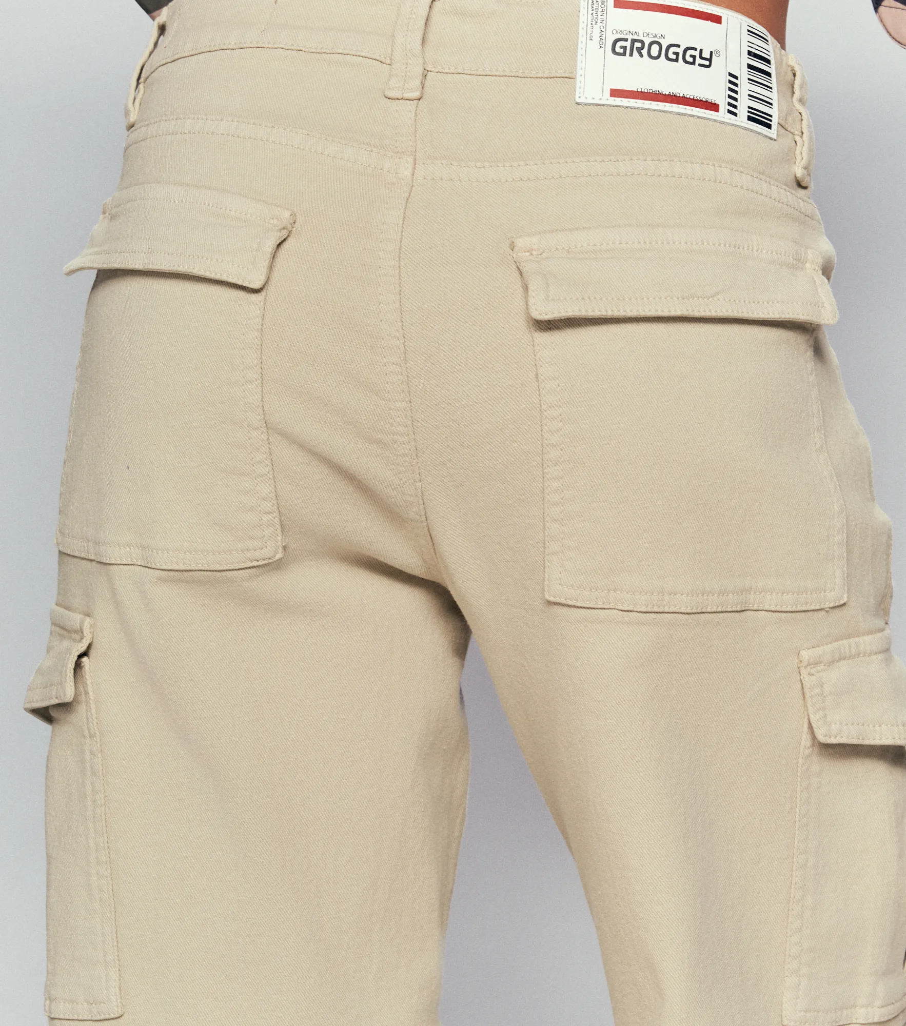 Zinnia Pantalon Cargo Femenino Groggy 834669 BG
