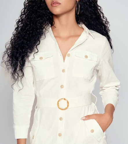 Vestido Corto Manga Larga Para Mujer DerekBL