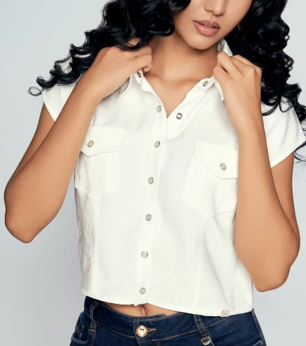 Blusa Corta Para Mujer Naira DerekBL
