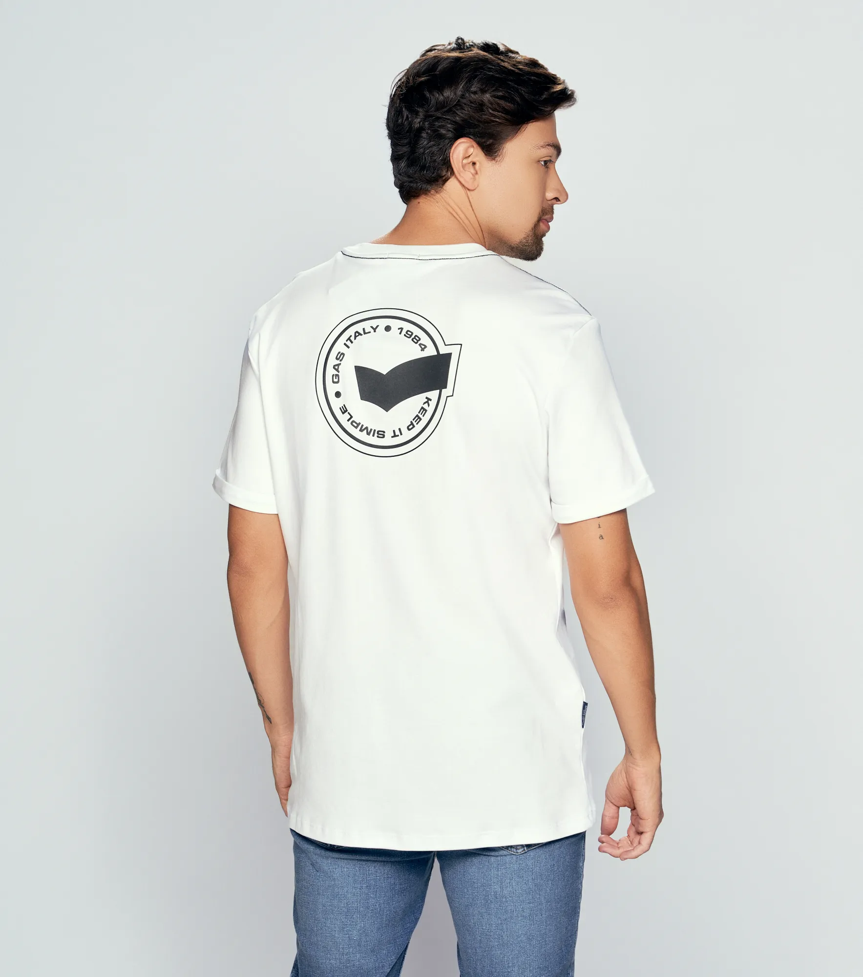 Harry Camiseta Relax Masculina Gas 835231 BL