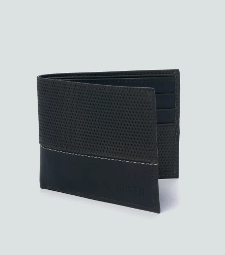 Javier Billetera Combinada Con Textura Unicolor UnserCF