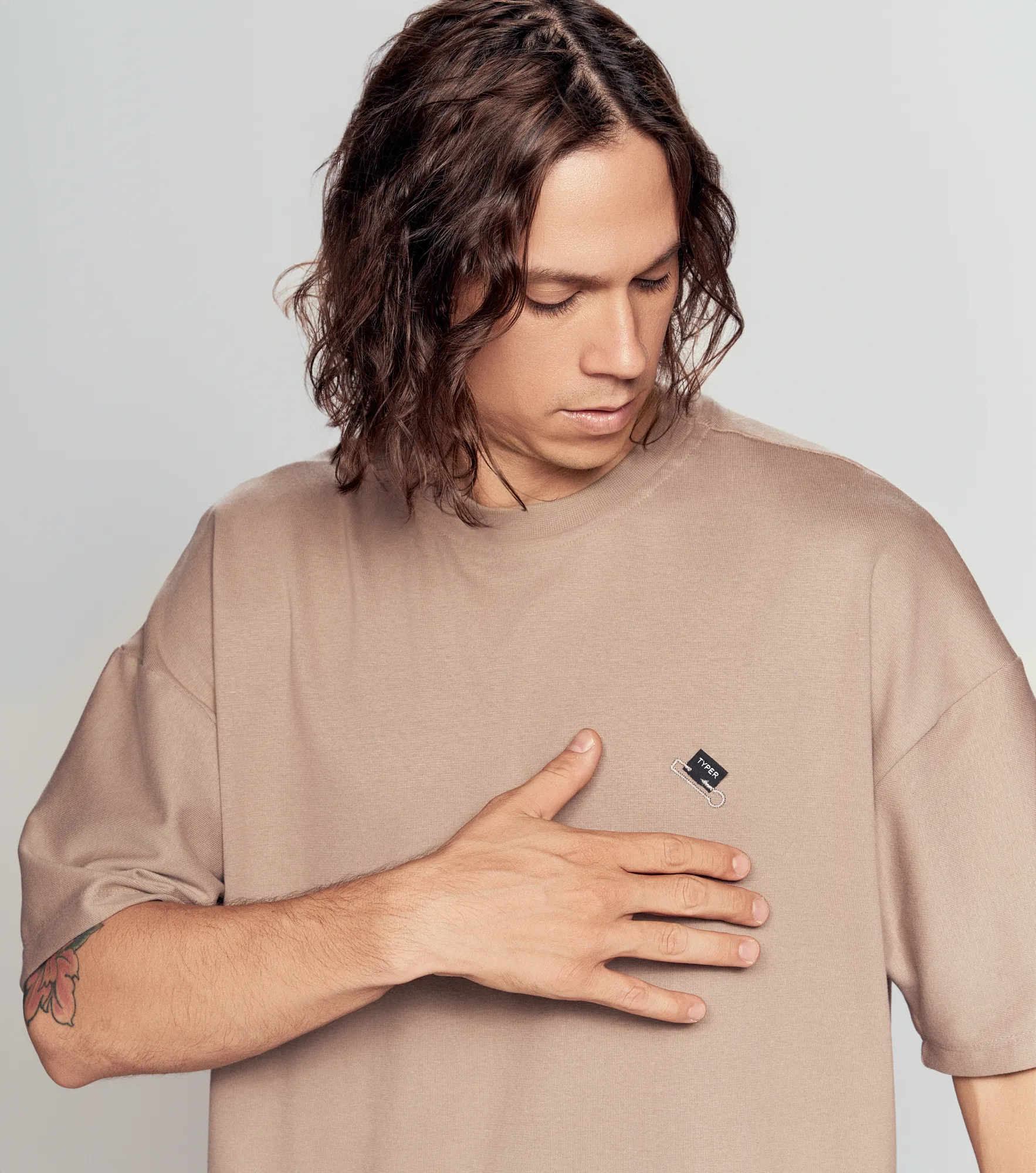 Antonio T Shirt Oversized Bordada Typer 836526 