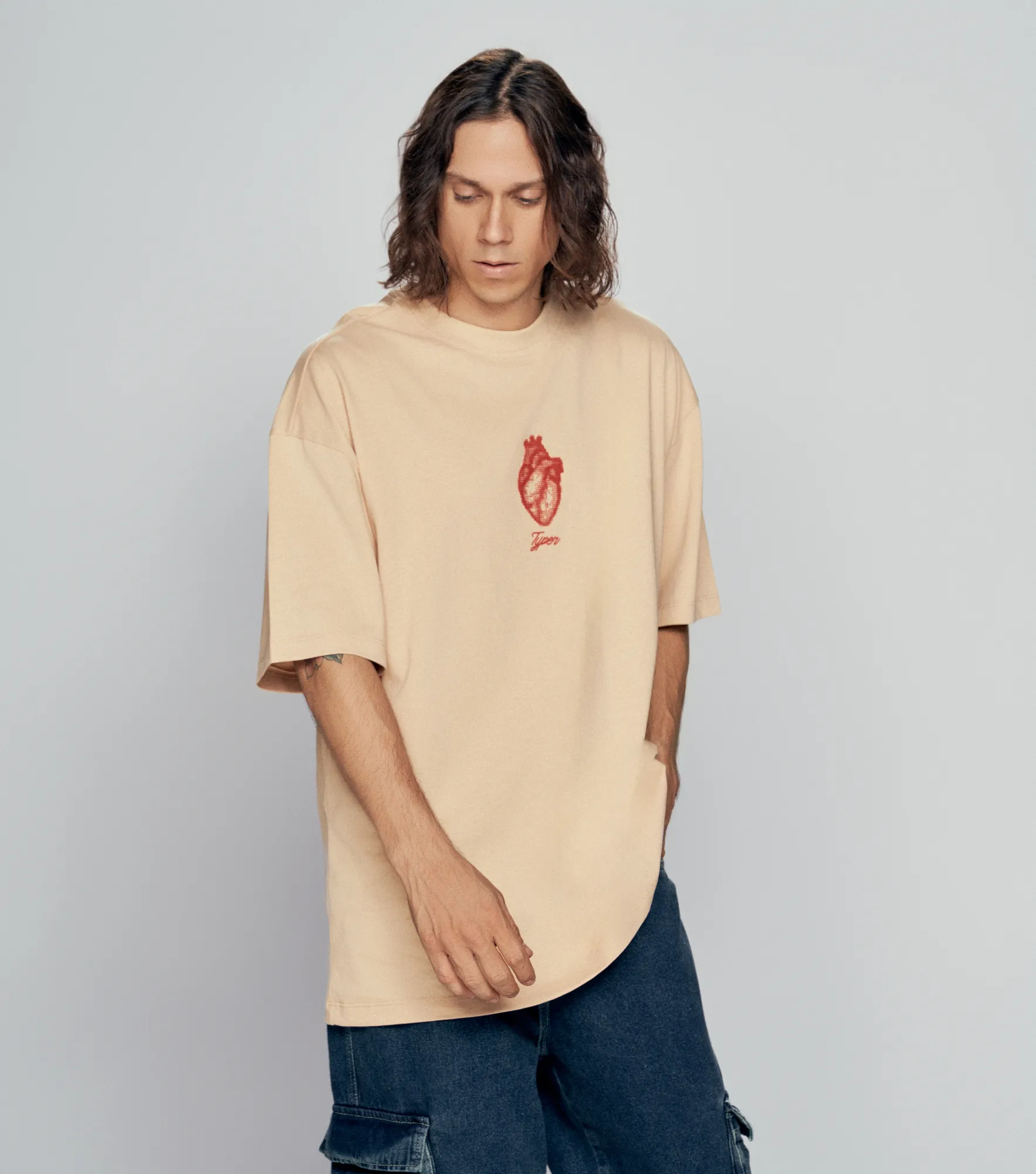 Yahir T Shirt Oversize Estampada Typer 836395 