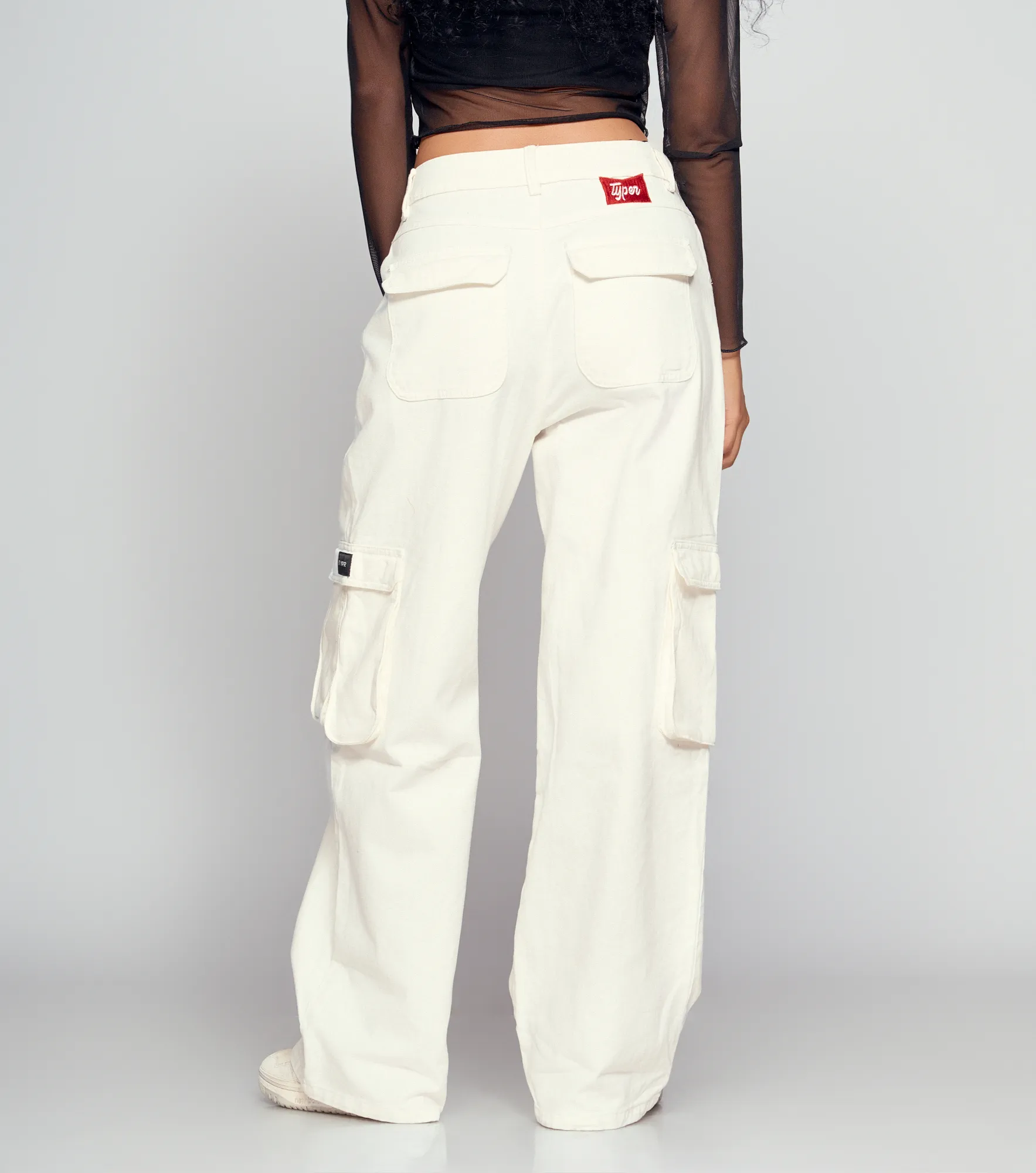 Stephania Pantalon Cargo Wideleg TyperCR