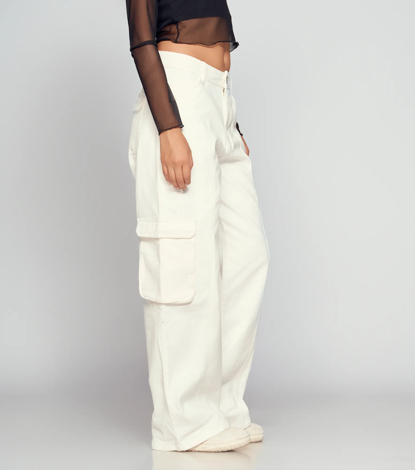 Stephania Pantalon Cargo Wideleg Typer 835176 