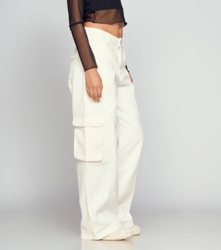 Stephania Pantalon Cargo Wideleg TyperCR