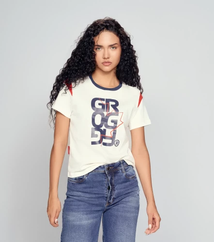 Prisha T Shirt Slim Femenina GroggyCR