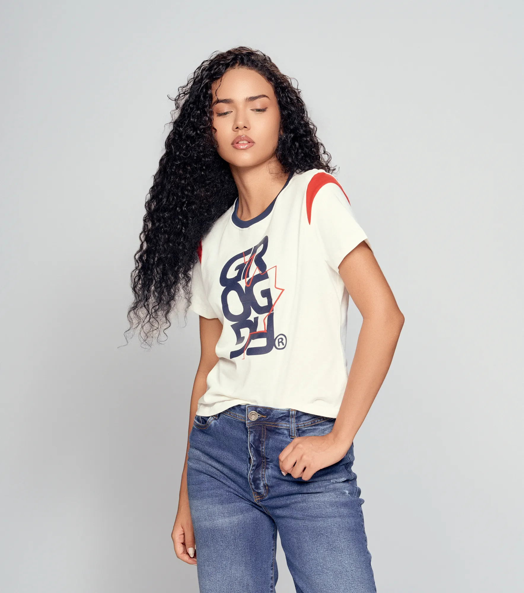 Prisha T Shirt Slim Femenina Groggy 835423 CR