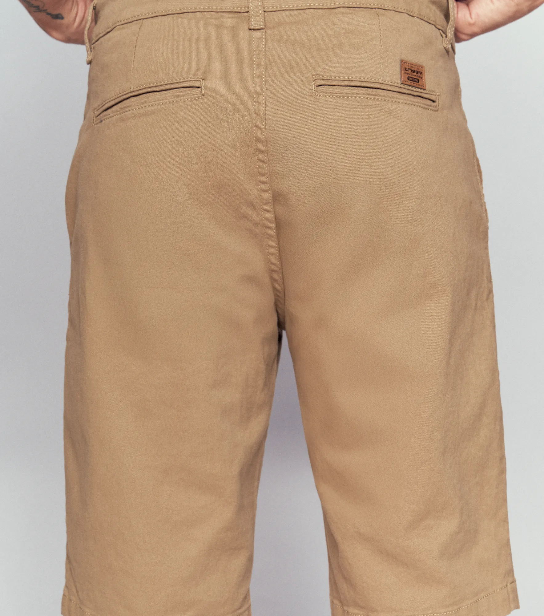 Bermuda Para Hombre Unicolor En Dril 835077 KO