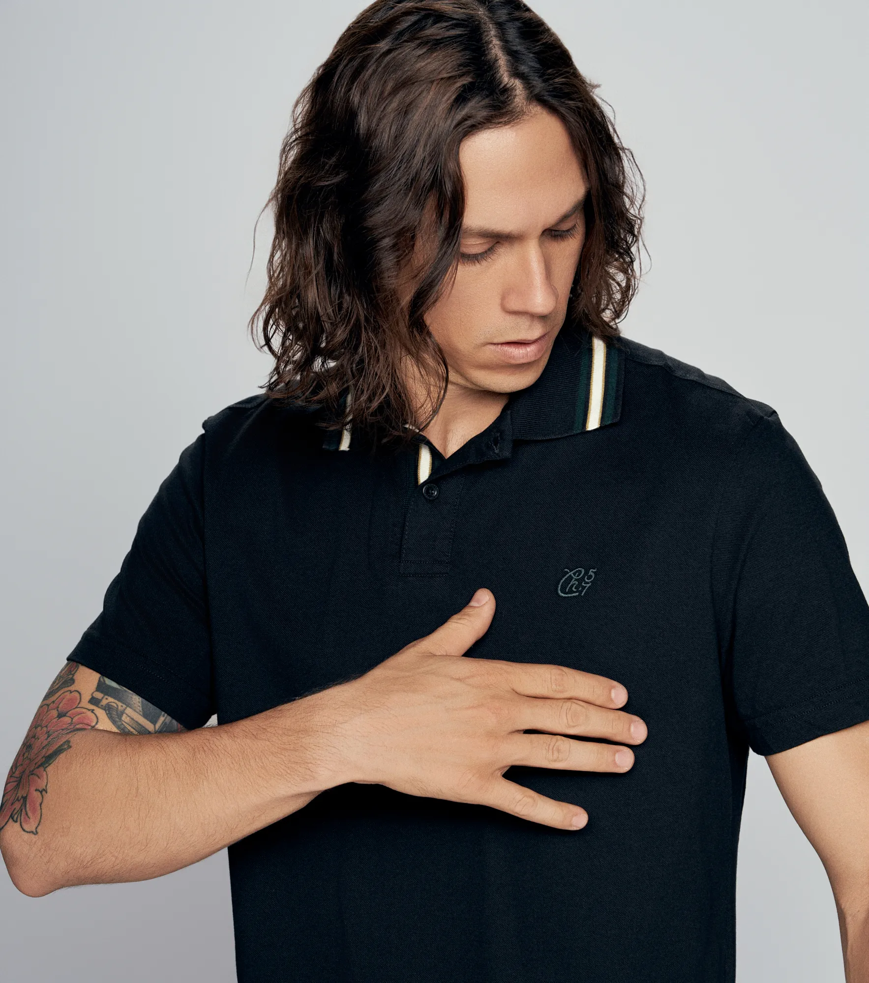 Polo Chevignon Neck With Stripes 131598 NG