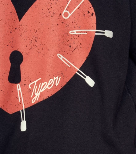 Jenn T Shirt Boxy Estampada Corazon TyperNG