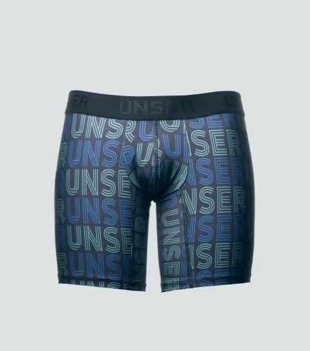 Luis Boxer Microfibra Con Estampado De Texto UnserNG