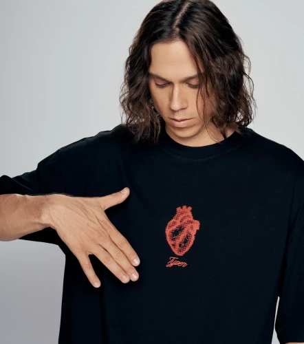 Yahir T Shirt Oversize Estampada TyperNG